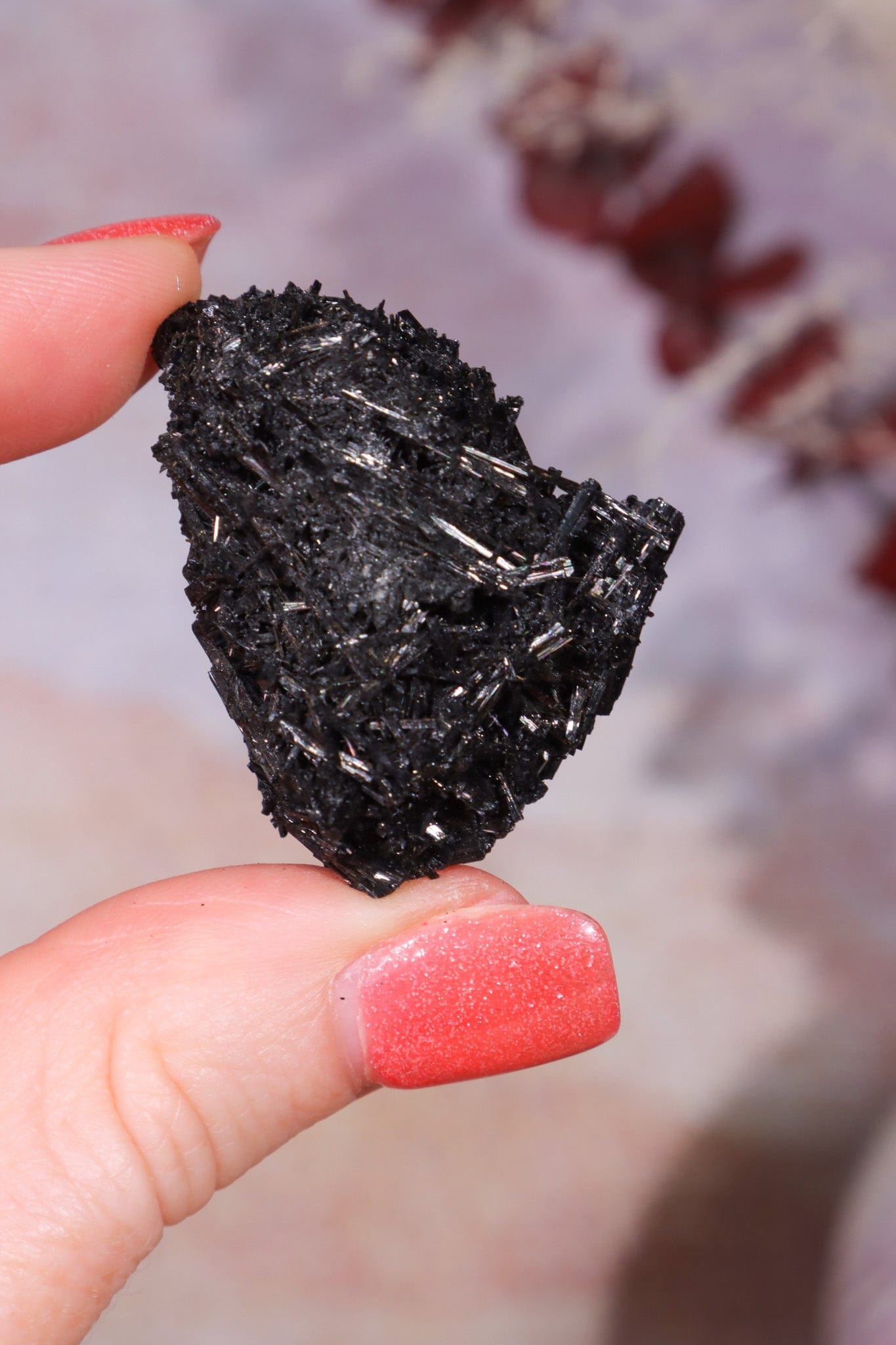 Acicular Black Tourmaline Specimen 17.45gr Specimen Tali & Loz Crystals