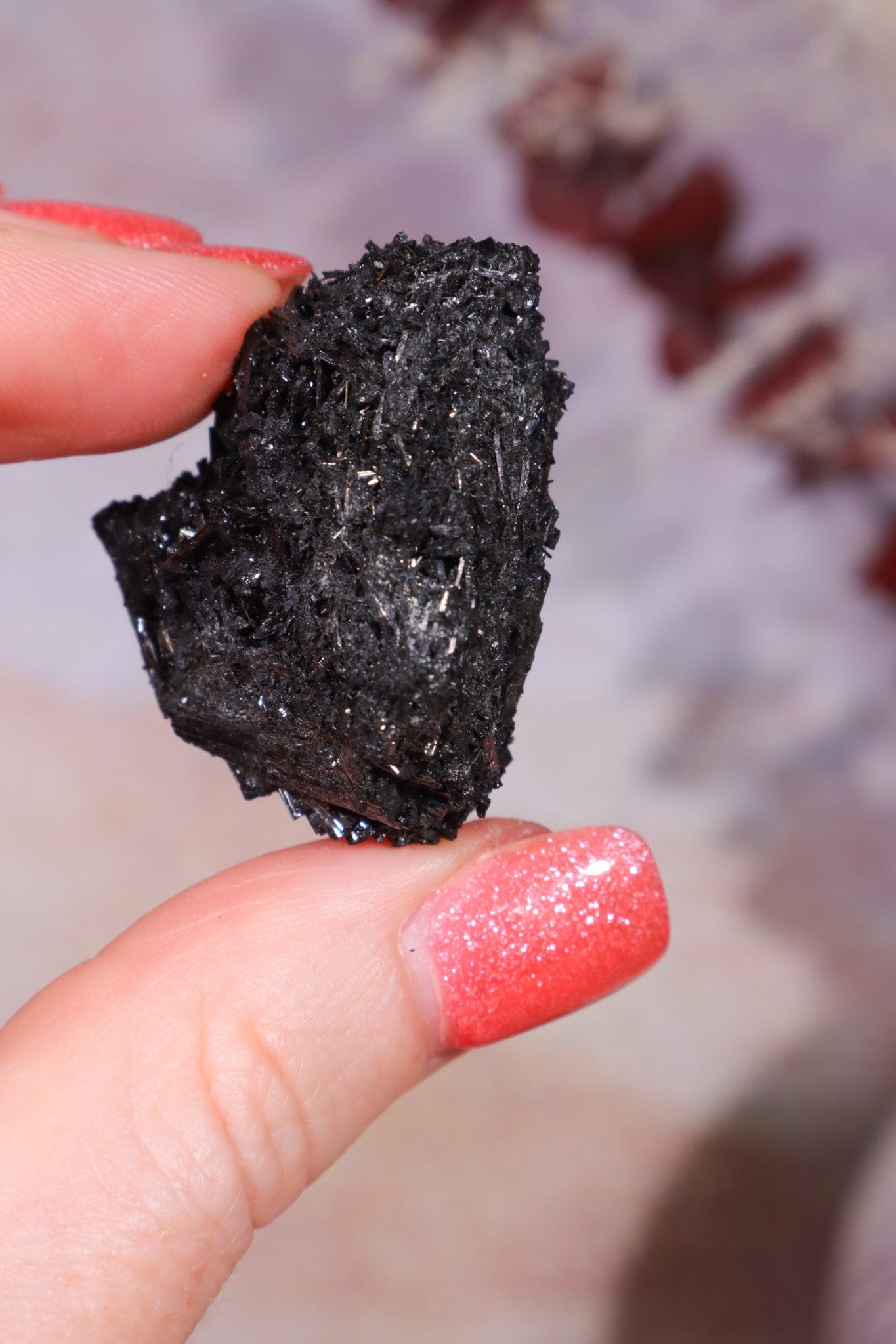 Acicular Black Tourmaline Specimen 17.45gr Specimen Tali & Loz Crystals