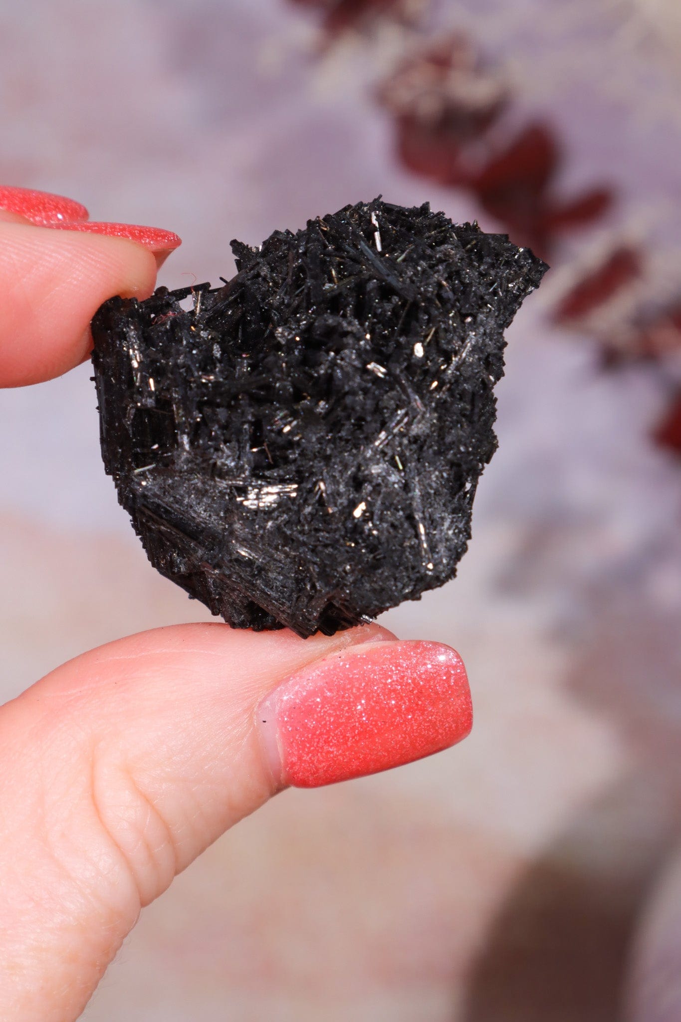 Acicular Black Tourmaline Specimen 17.45gr Specimen Tali & Loz Crystals