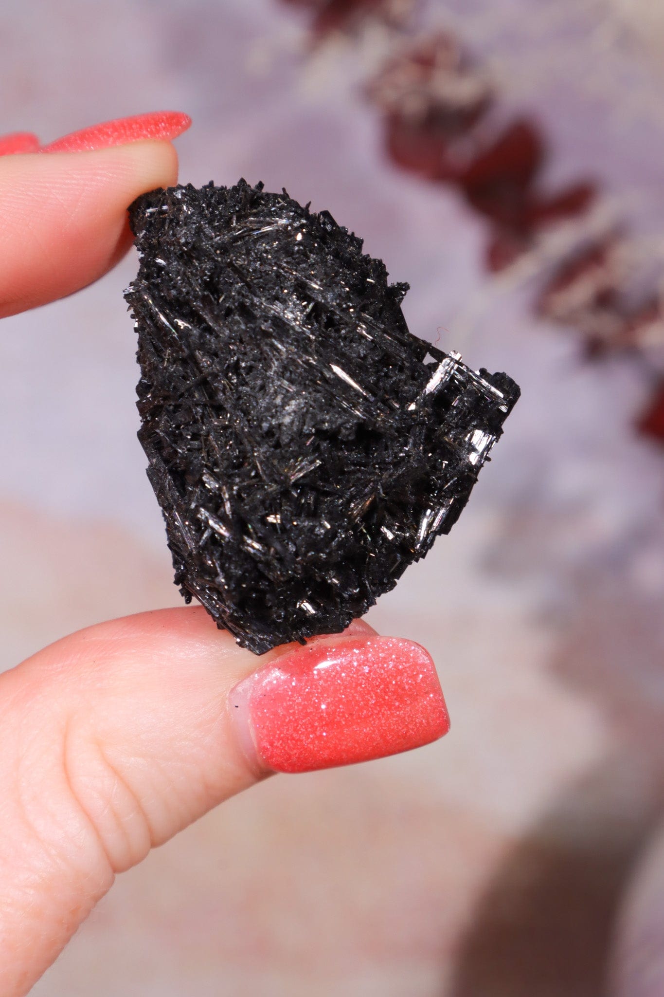 Acicular Black Tourmaline Specimen 17.45gr Specimen Tali & Loz Crystals