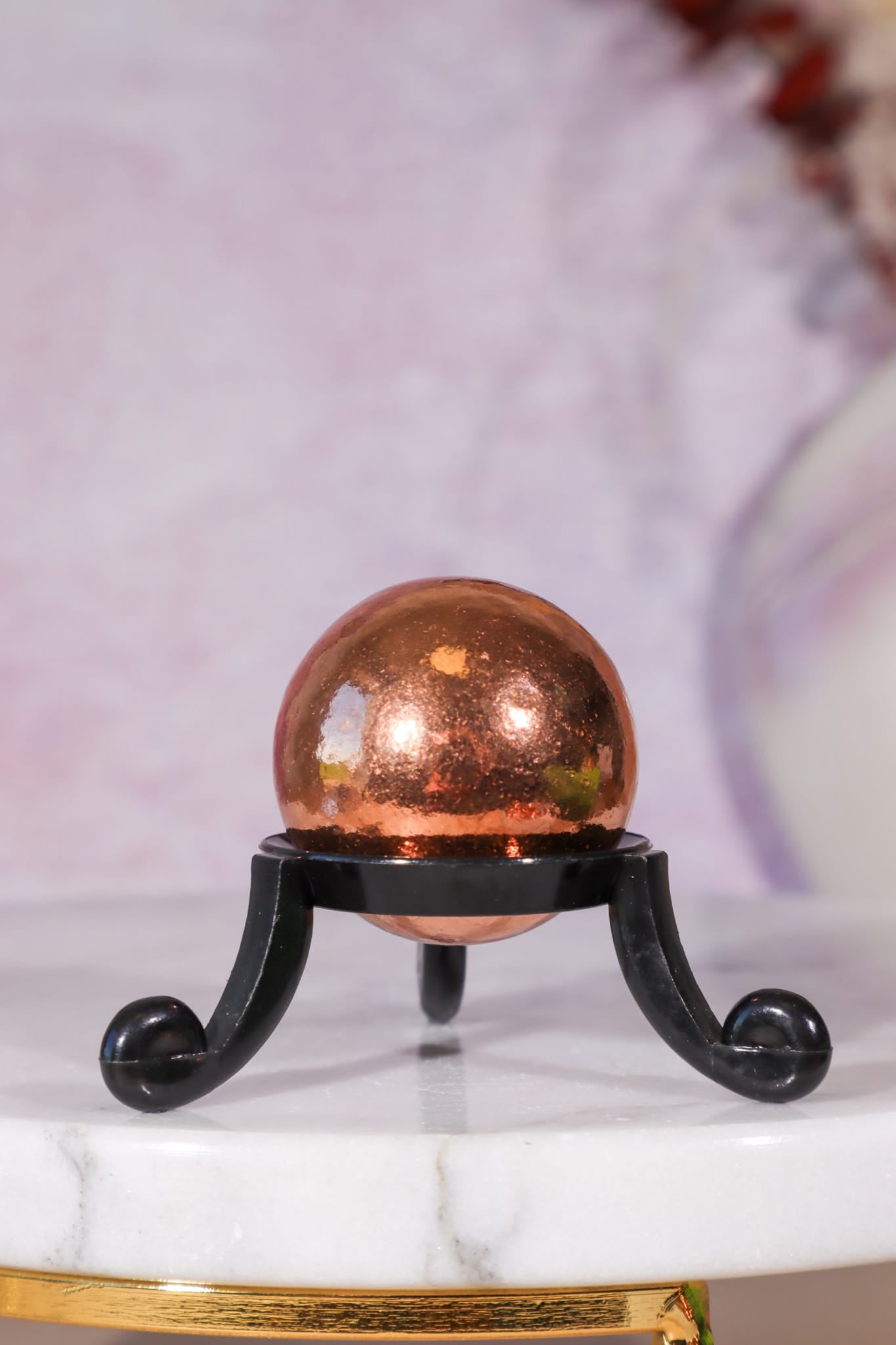 Acrylic Crystal Stand | Sphere & Egg Display Stand | Black or Clear Sphere Stands Tali & Loz Crystals