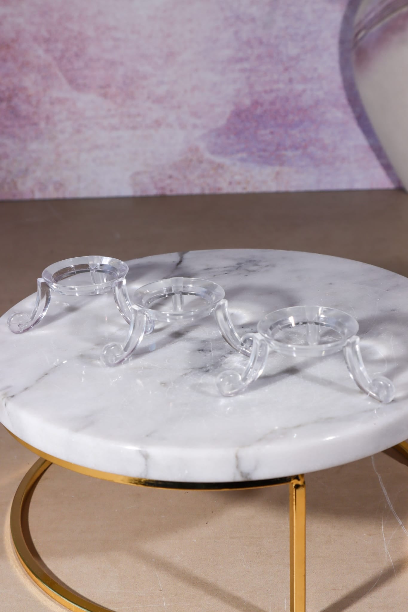 Acrylic Crystal Stand | Sphere & Egg Display Stand | Black or Clear Sphere Stands Tali & Loz Crystals