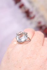 Adjustable Faceted Clear Quartz Sterling Silver Ring 4.6gr Jewellery Tali & Loz Crystals