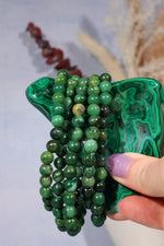 African Jade Beaded Bracelet (Bead Size 0.6cm), Intuitively Chosen Bracelets Tali & Loz Crystals