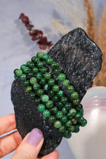 African Jade Beaded Bracelet (Bead Size 0.6cm), Intuitively Chosen Bracelets Tali & Loz Crystals