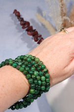 African Jade Beaded Bracelet (Bead Size 0.6cm), Intuitively Chosen Bracelets Tali & Loz Crystals
