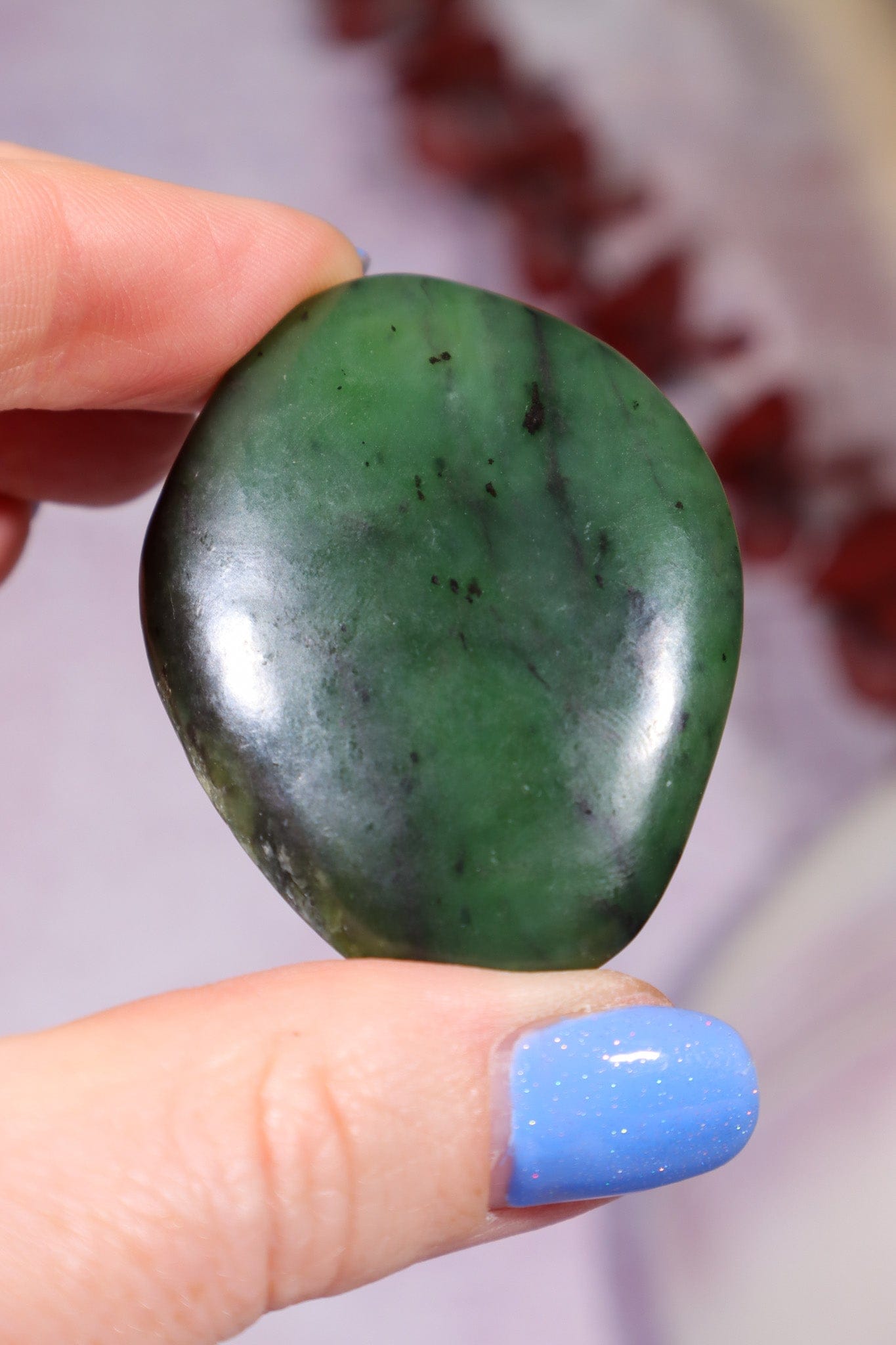 African Jade Palmstone Palm Stone Tali & Loz Crystals