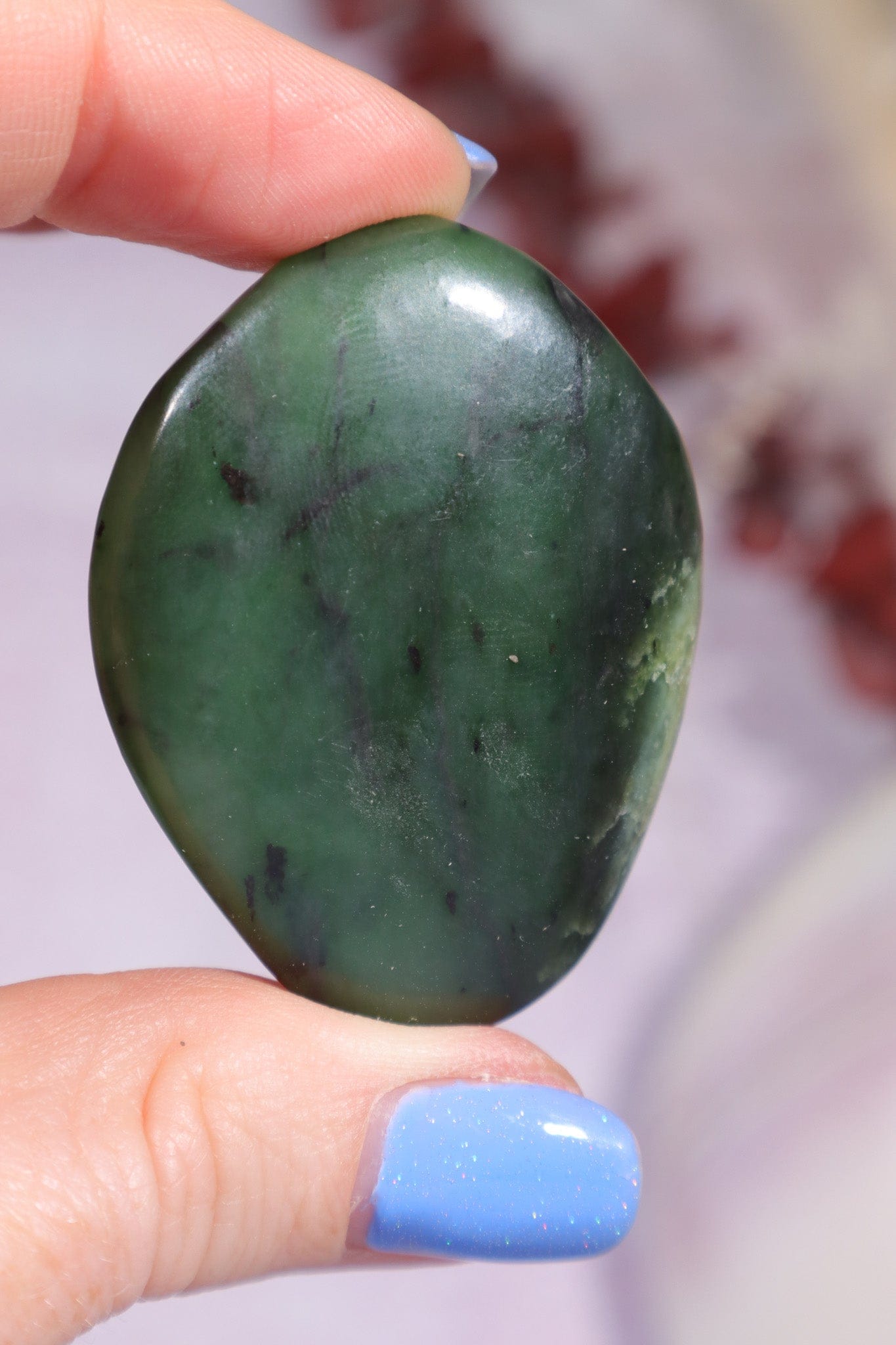 African Jade Palmstone Palm Stone Tali & Loz Crystals