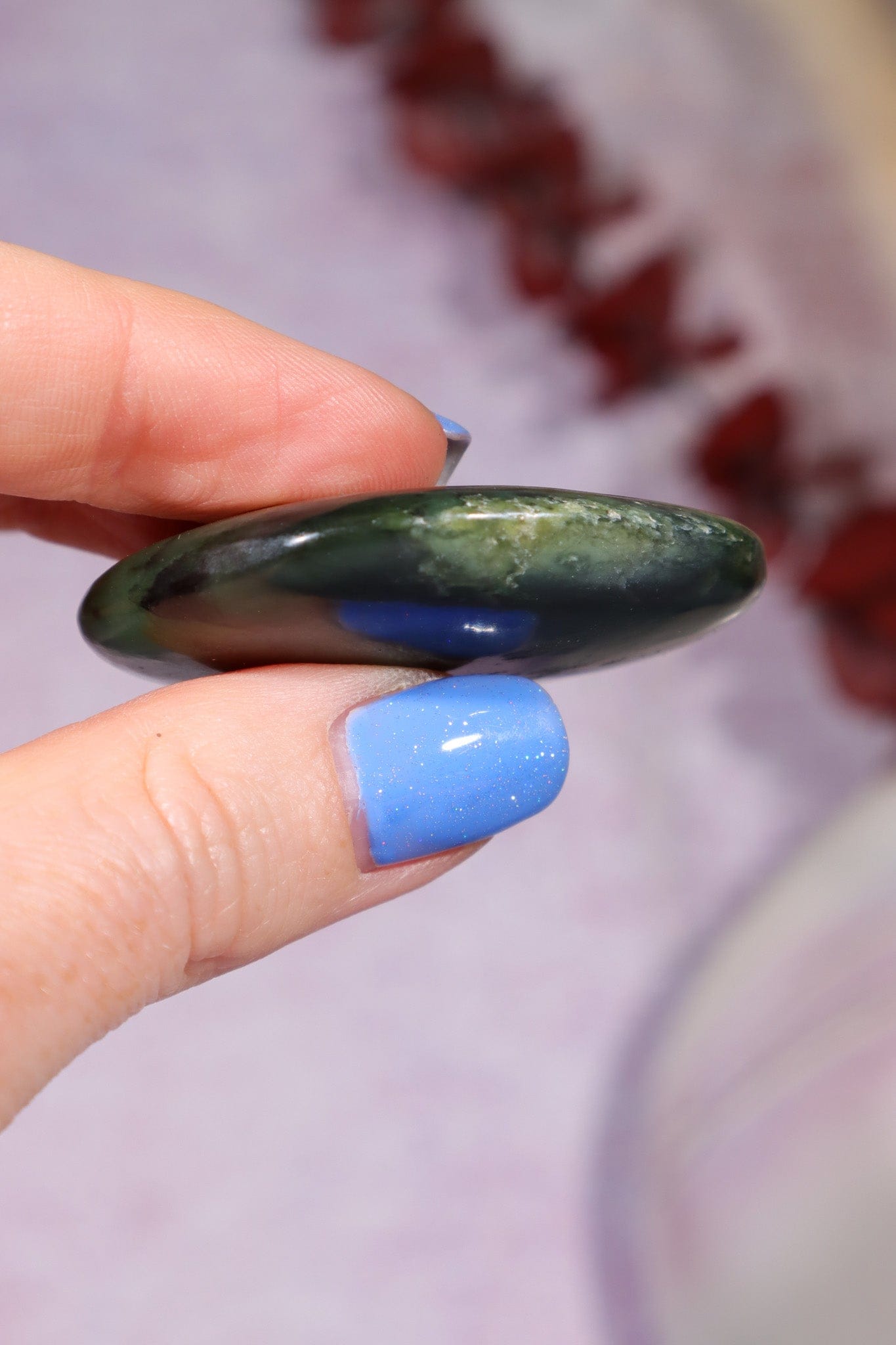 African Jade Palmstone Palm Stone Tali & Loz Crystals