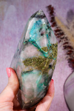 Ajoite in Quartz | 1.12kg | Messina, South Africa Towers Tali & Loz Crystals