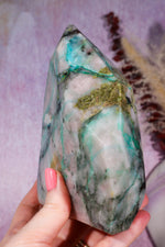 Ajoite in Quartz | 1.12kg | Messina, South Africa Towers Tali & Loz Crystals