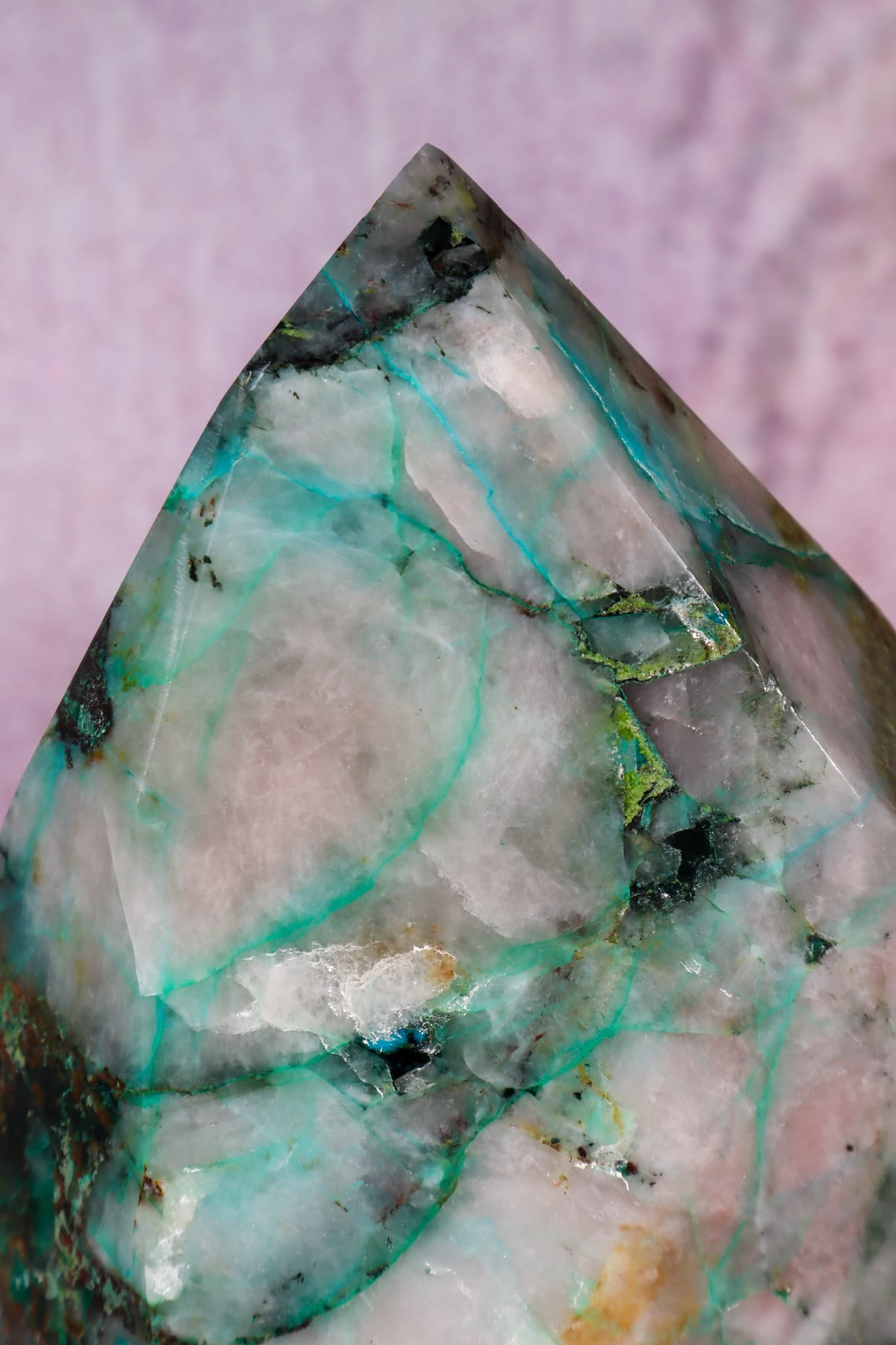 Ajoite in Quartz | 1.12kg | Messina, South Africa Towers Tali & Loz Crystals