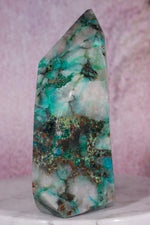 Ajoite in Quartz | 1.12kg | Messina, South Africa Towers Tali & Loz Crystals