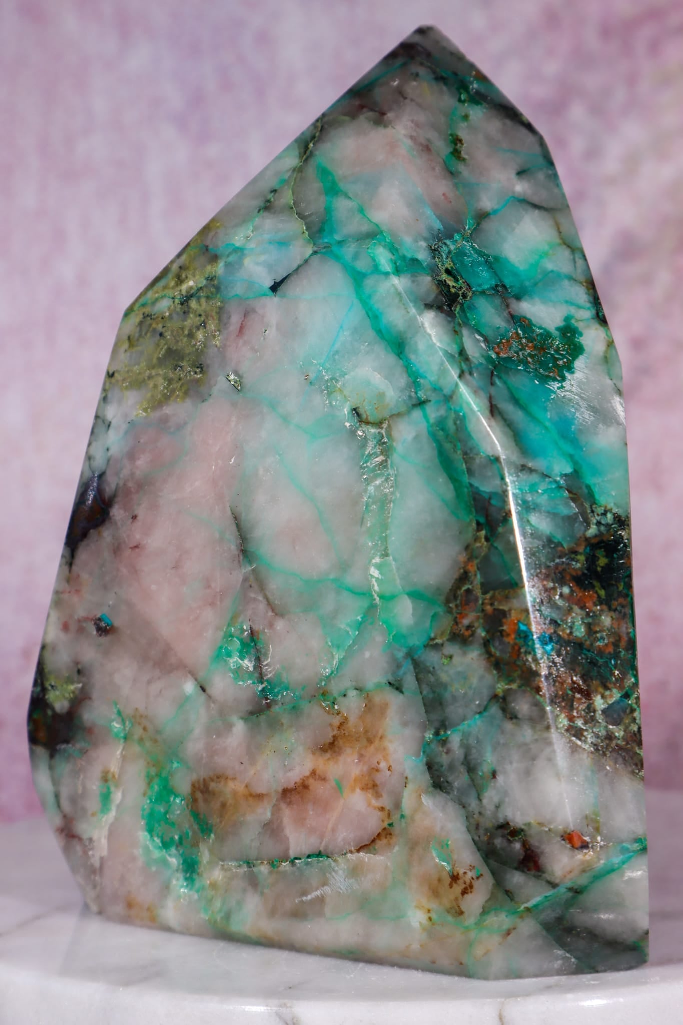 Ajoite in Quartz | 1.12kg | Messina, South Africa Towers Tali & Loz Crystals