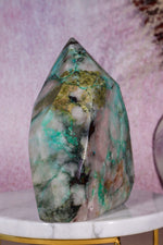 Ajoite in Quartz | 1.12kg | Messina, South Africa Towers Tali & Loz Crystals