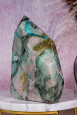 Ajoite in Quartz | 1.12kg | Messina, South Africa Towers Tali & Loz Crystals