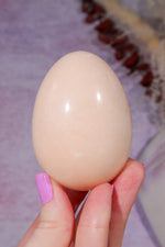 Alabaster Egg 6.9cm, Sold as Seen Minerals Tali & Loz Crystals