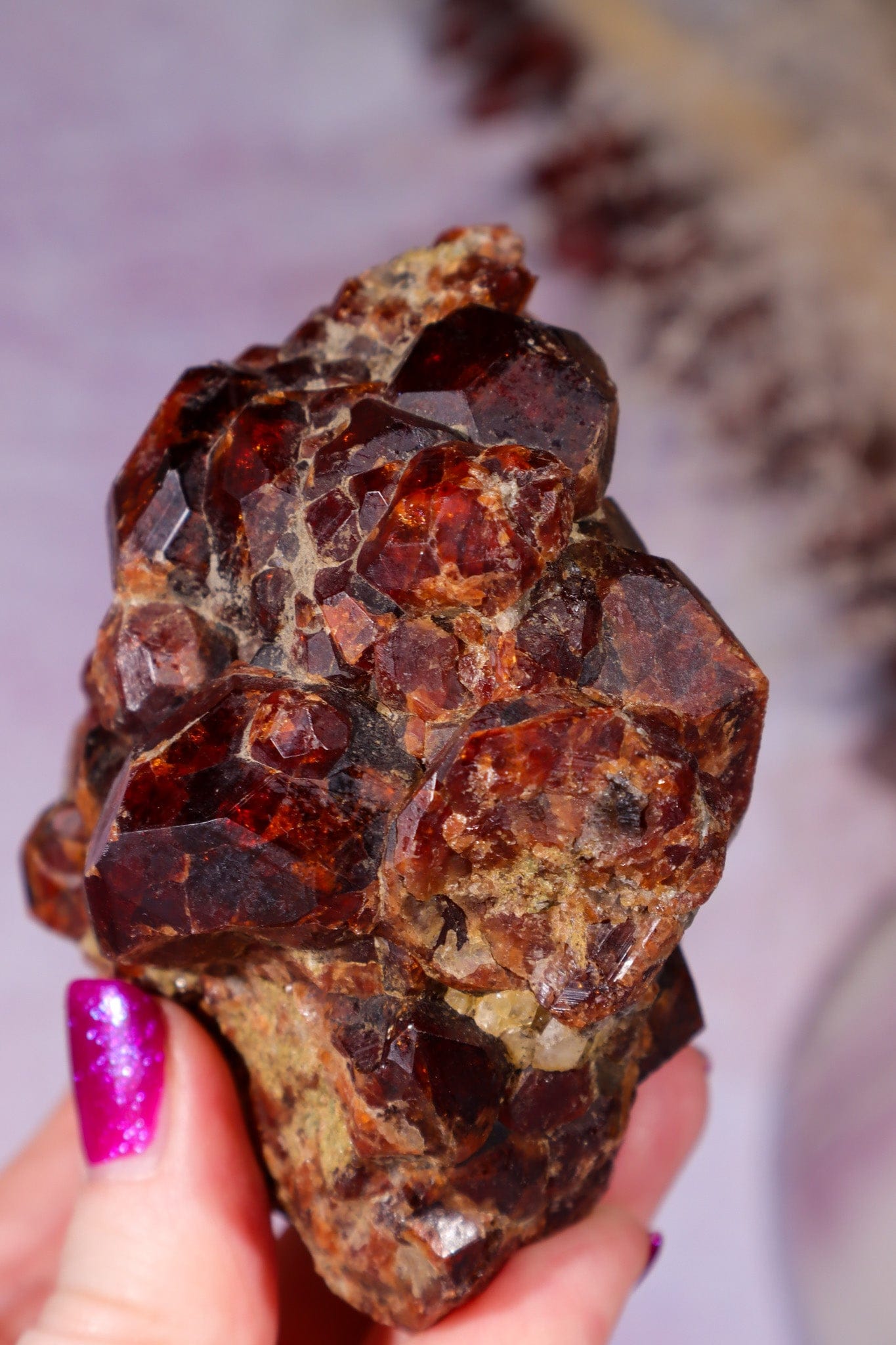 Almandine Garnet Specimen 415gr, Russia Specimen Tali & Loz Crystals