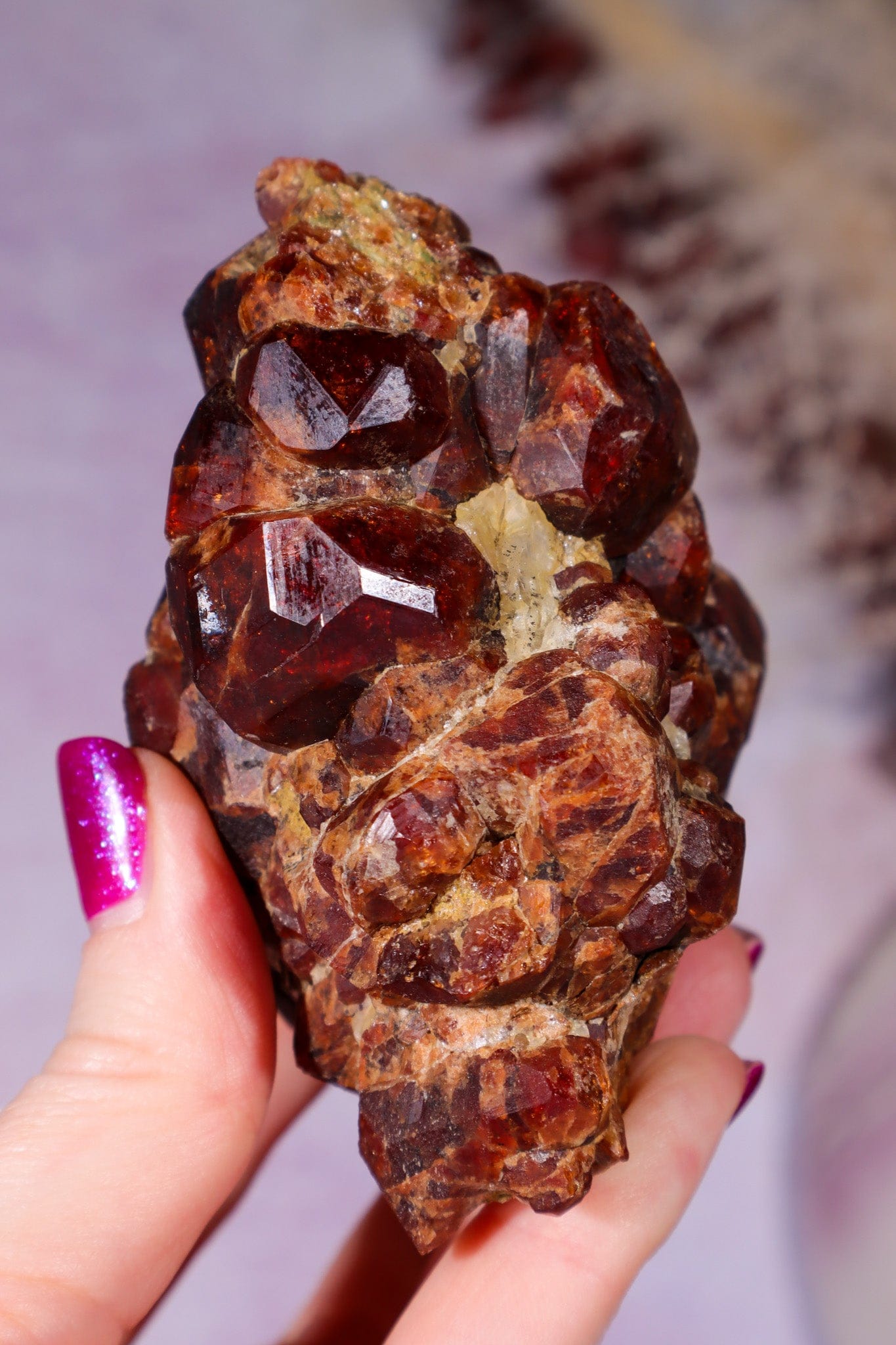 Almandine Garnet Specimen 415gr, Russia Specimen Tali & Loz Crystals
