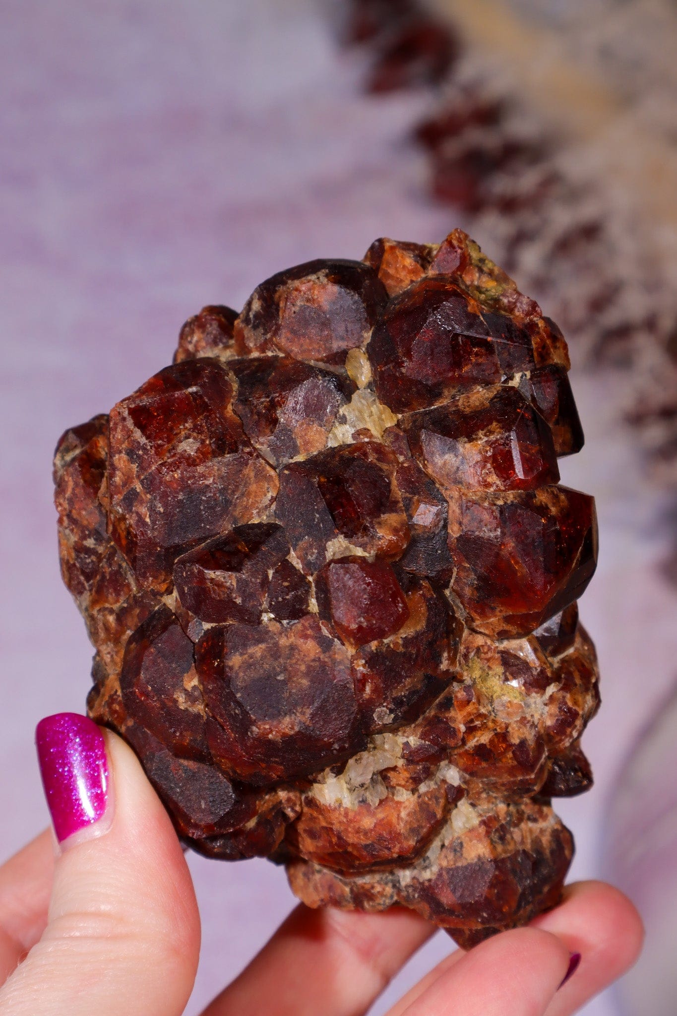 Almandine Garnet Specimen 415gr, Russia Specimen Tali & Loz Crystals