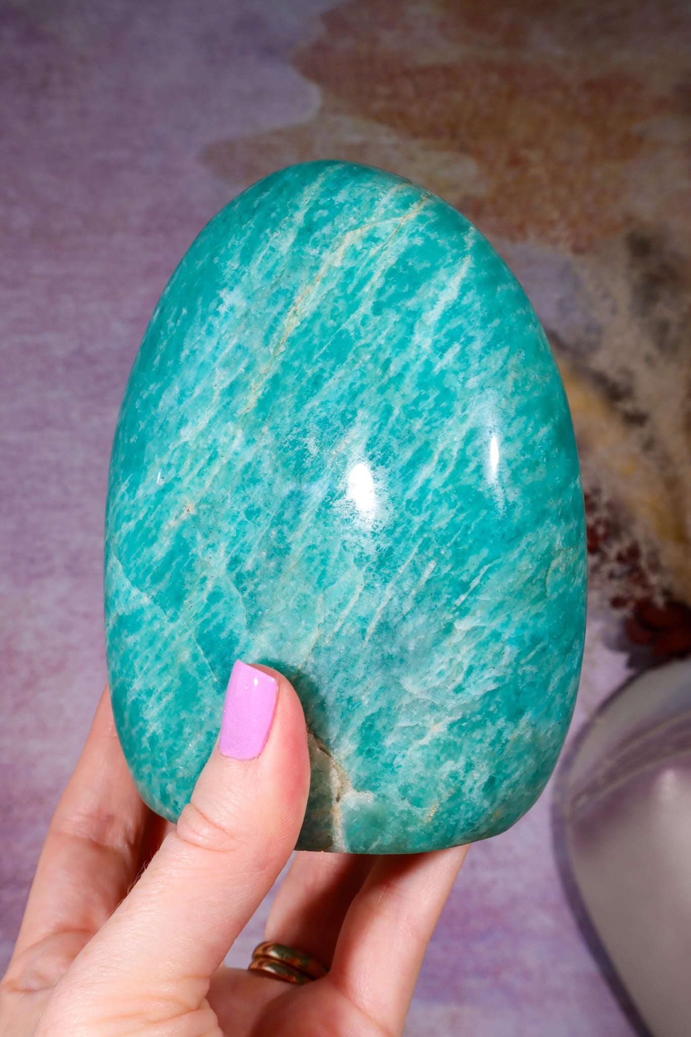 Amazonite Freeform 11.7cm, Madagascar, Sold as Seen Freeform Tali & Loz Crystals