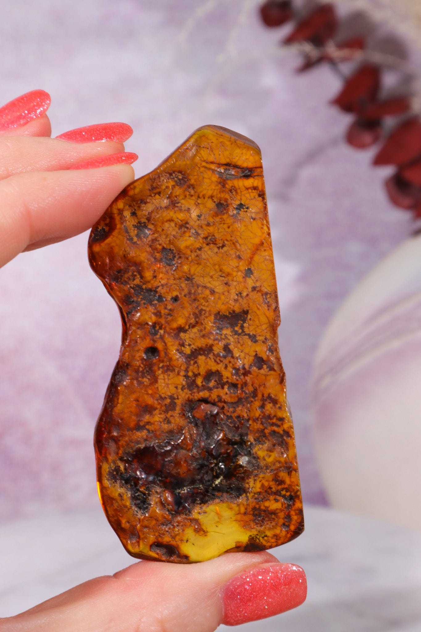 Amber 18.5gr Baltic Rough Crystals Tali & Loz Crystals