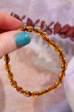 Amber Beaded Bracelet Baltic, Intuitively Chosen Bracelets Tali & Loz Crystals