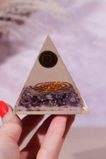 Amethyst and Tigers Eye Orgone 7.5cm - Tali & Loz Crystals