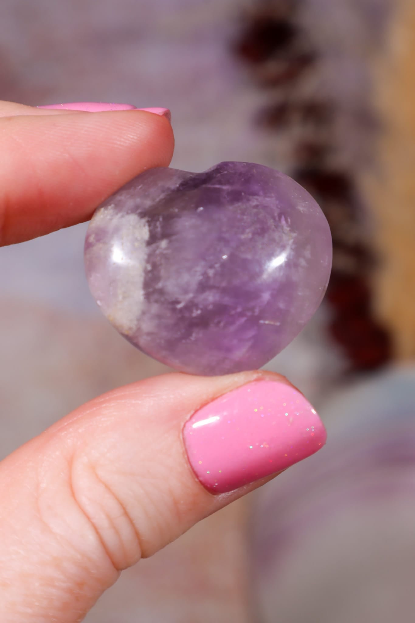 Amethyst Hearts | 2.5-3cm | Brazil Hearts Tali & Loz Crystals