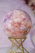 Amethyst, Pink Quartz with Golden Healer & Hematite Sphere 65mm spheres Tali & Loz Crystals