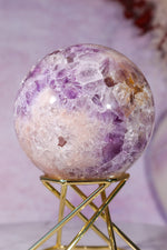 Amethyst, Pink Quartz with Golden Healer & Hematite Sphere 65mm spheres Tali & Loz Crystals