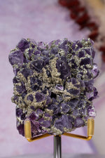 Amethyst & Pyrite Specimen | 62mm | Chala Mine, Bulgaria Minerals Tali & Loz Crystals