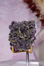 Amethyst & Pyrite Specimen | 62mm | Chala Mine, Bulgaria Minerals Tali & Loz Crystals
