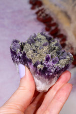 Amethyst & Pyrite Specimen | 62mm | Chala Mine, Bulgaria Minerals Tali & Loz Crystals