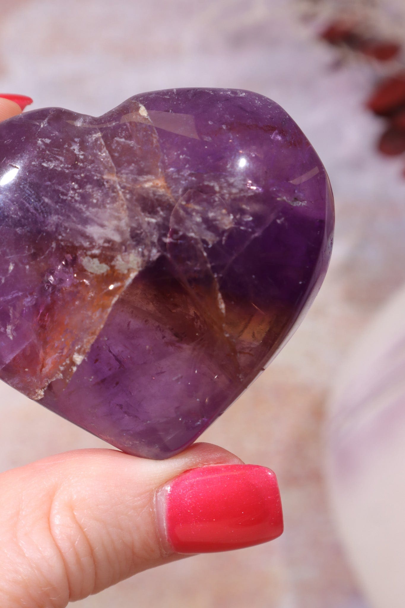 Ametrine Heart, Sold As Seen Hearts Tali & Loz Crystals