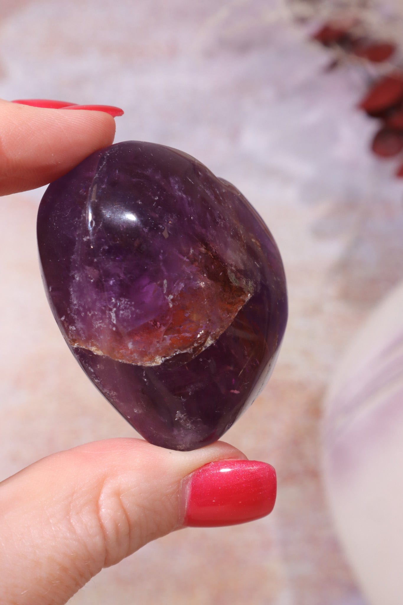 Ametrine Heart, Sold As Seen Hearts Tali & Loz Crystals