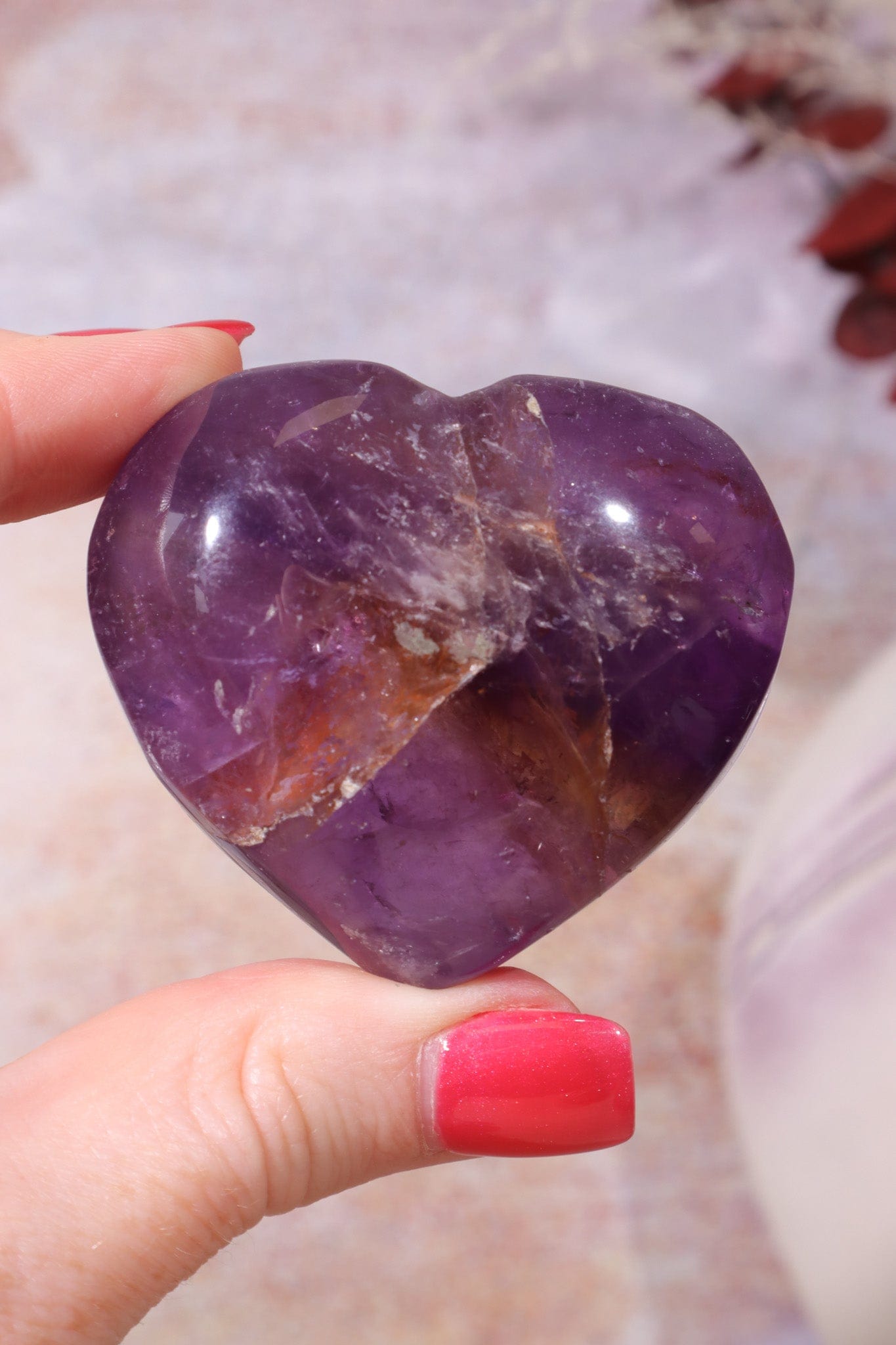 Ametrine Heart, Sold As Seen Hearts Tali & Loz Crystals