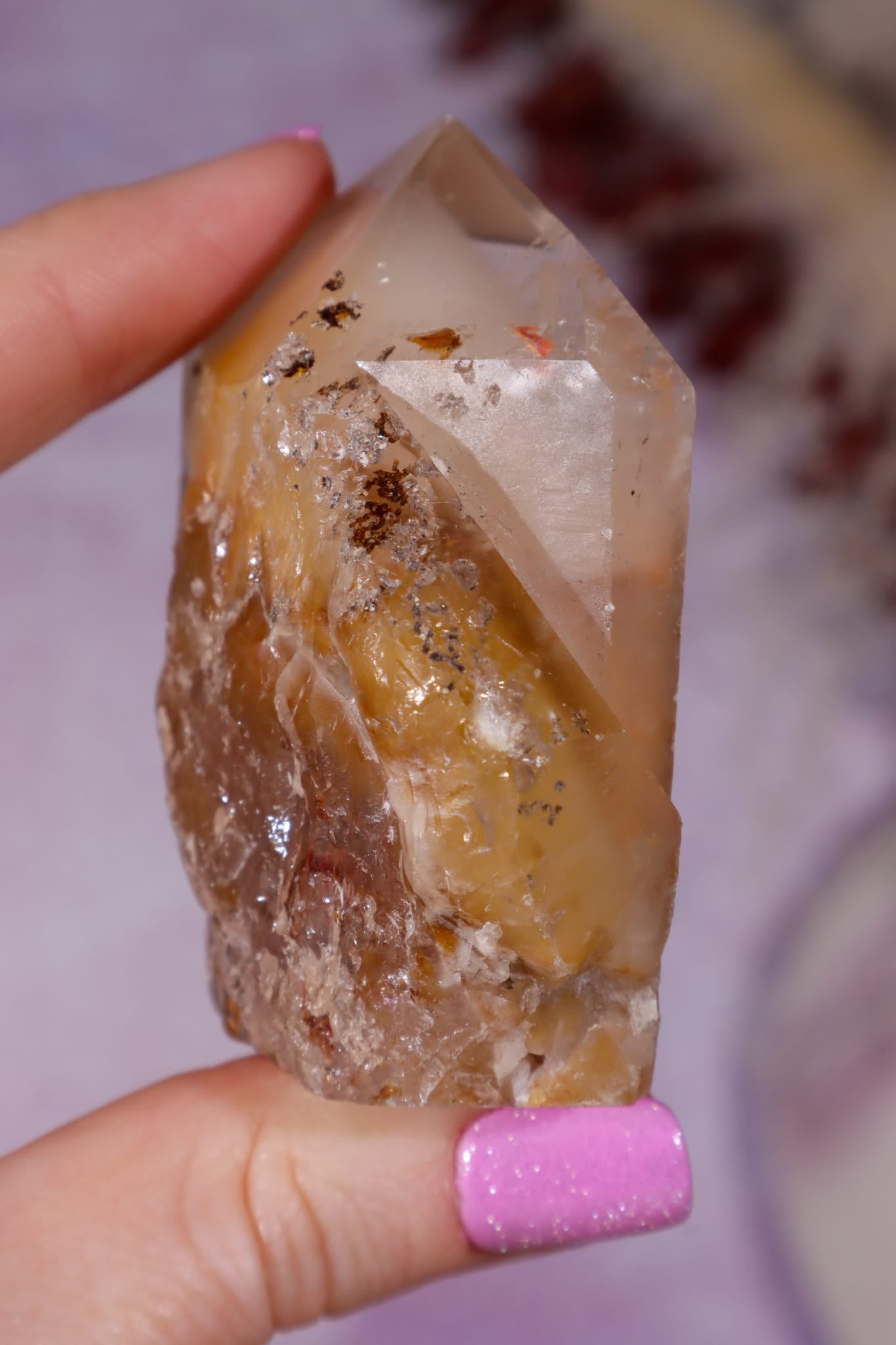 Amphibole Quartz Point | 61mm | Brazil Towers Tali & Loz Crystals