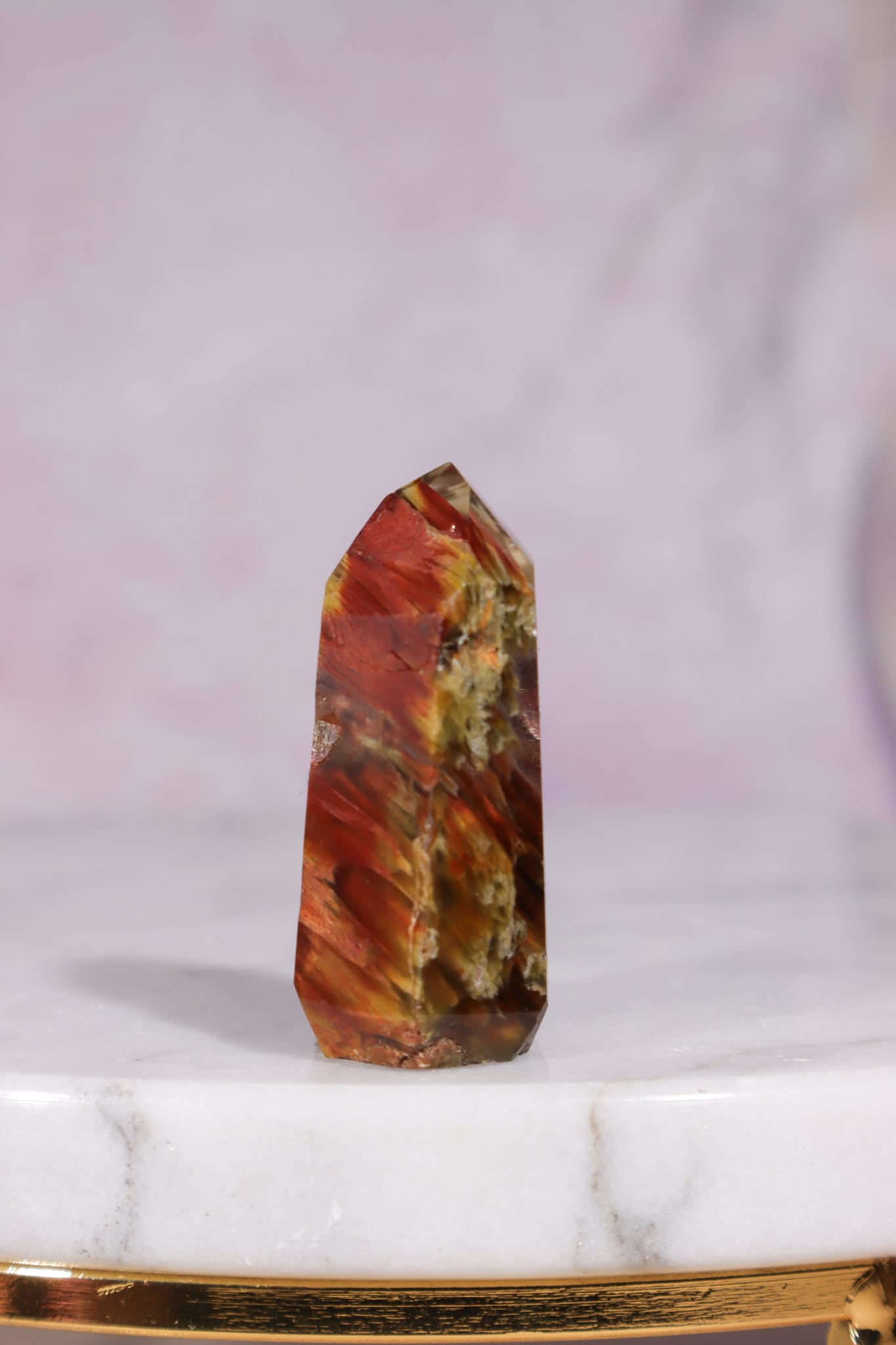 Amphibole Quartz Tower | 35mm | Brazil Towers Tali & Loz Crystals