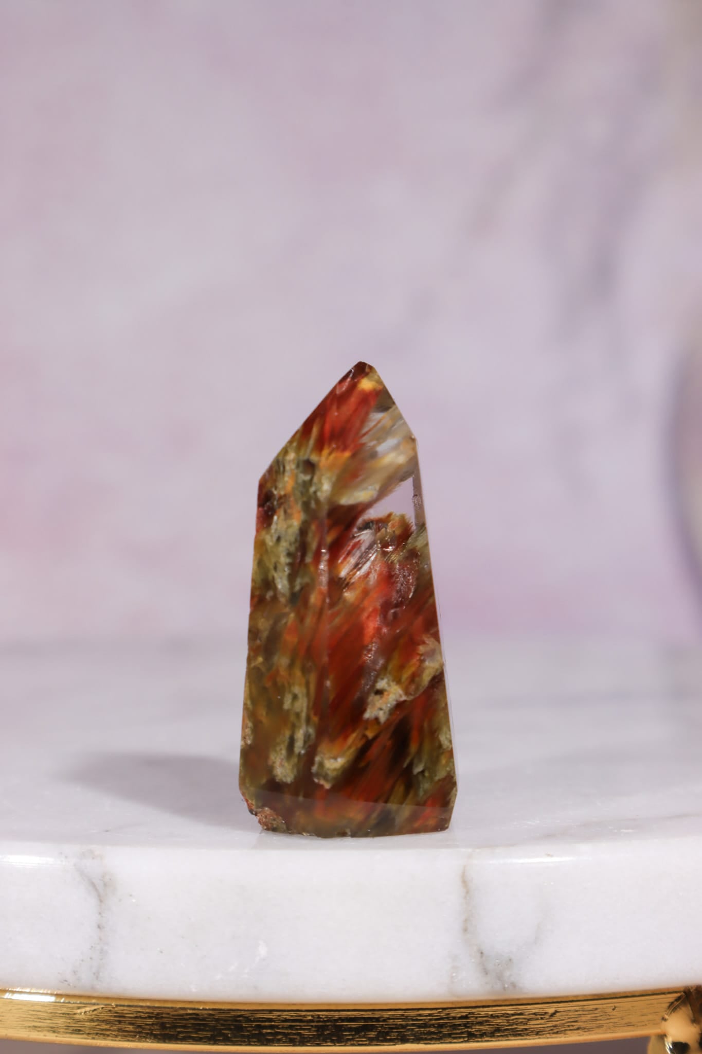 Amphibole Quartz Tower | 35mm | Brazil Towers Tali & Loz Crystals