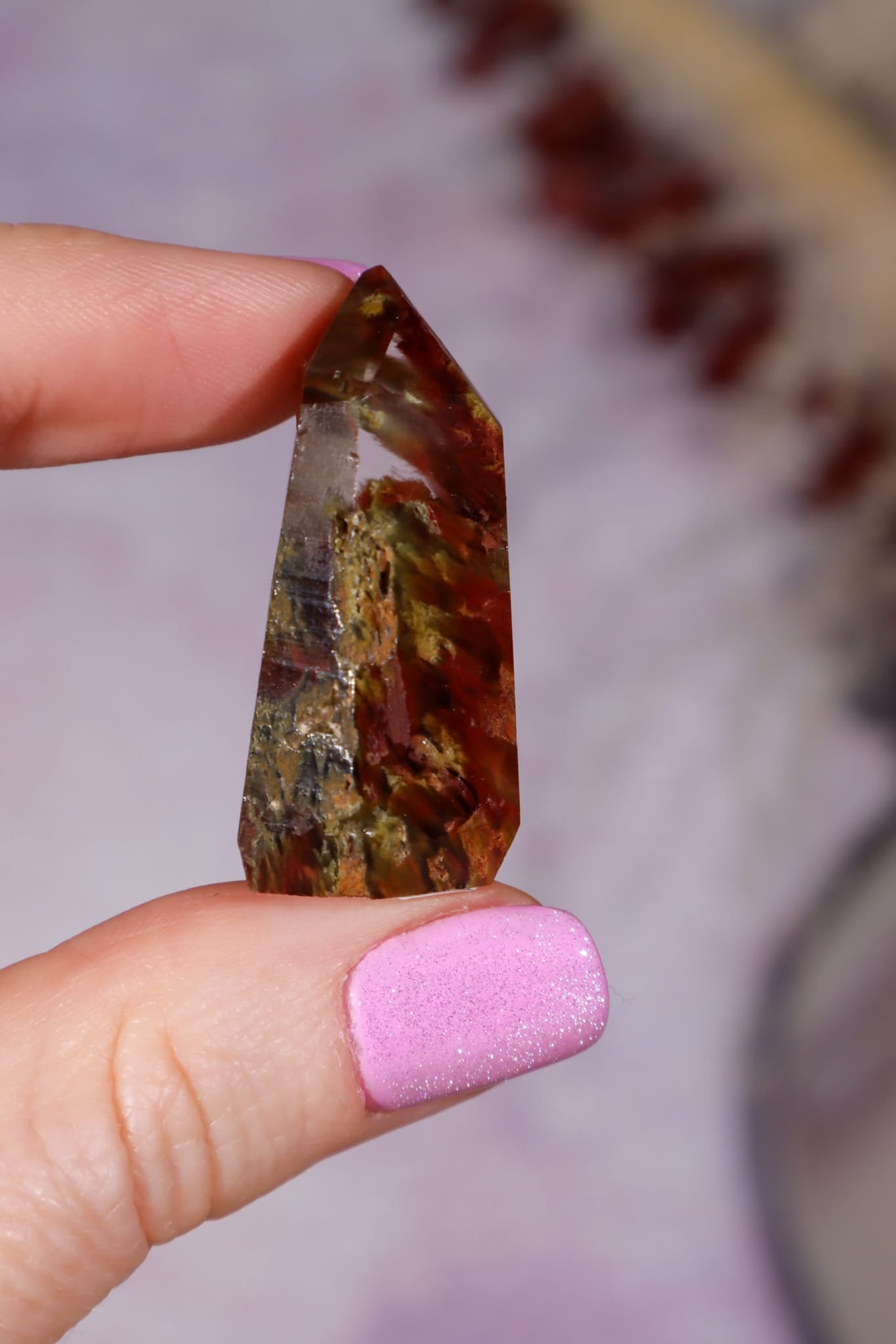 Amphibole Quartz Tower | 35mm | Brazil Towers Tali & Loz Crystals