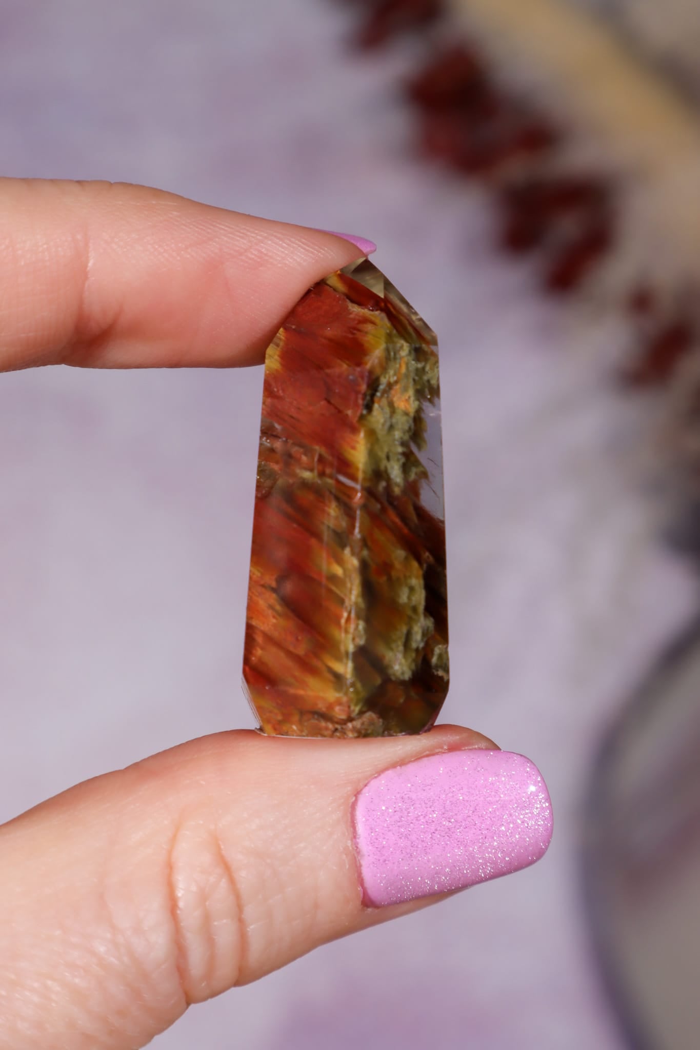 Amphibole Quartz Tower | 35mm | Brazil Towers Tali & Loz Crystals
