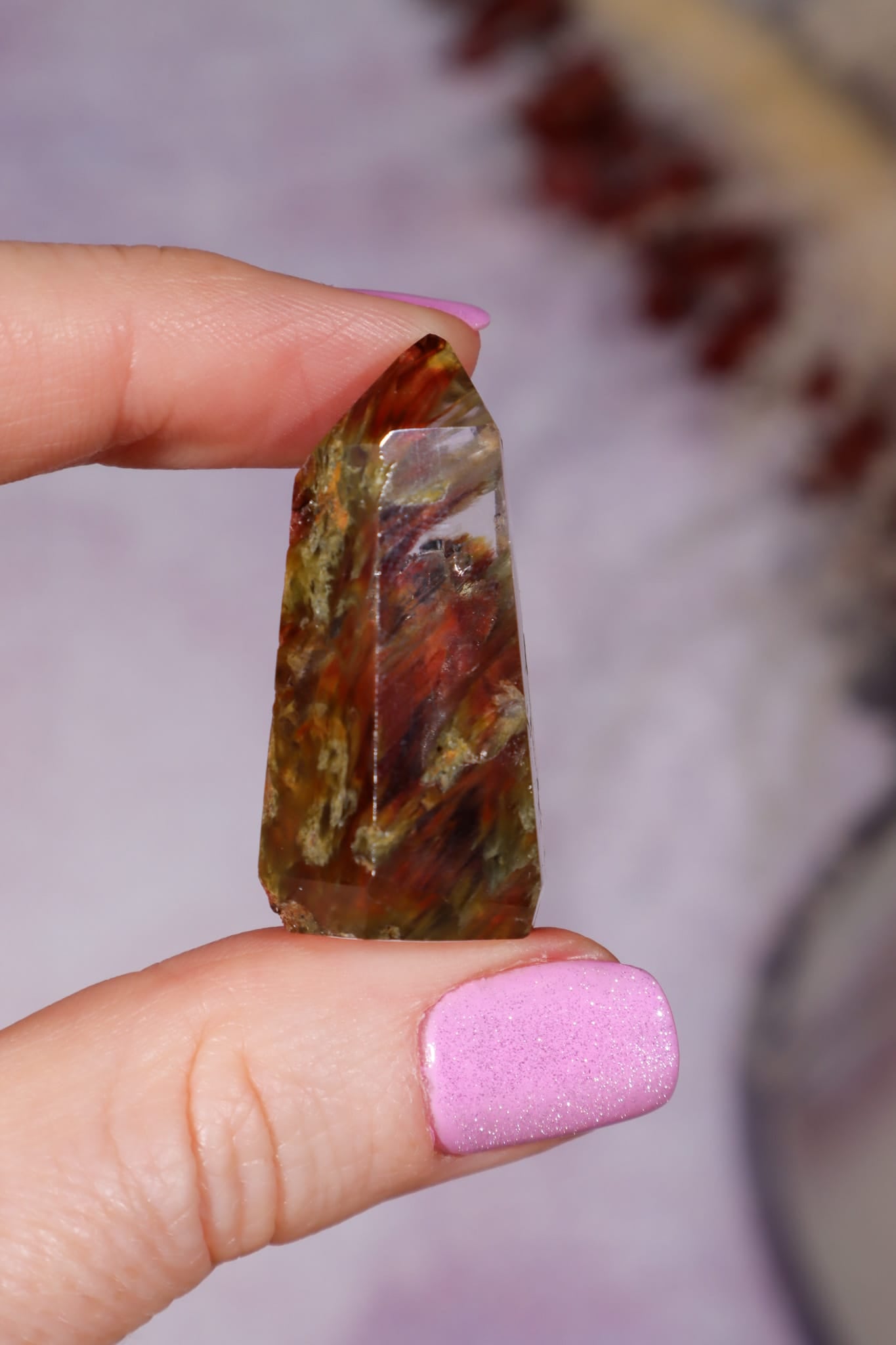 Amphibole Quartz Tower | 35mm | Brazil Towers Tali & Loz Crystals