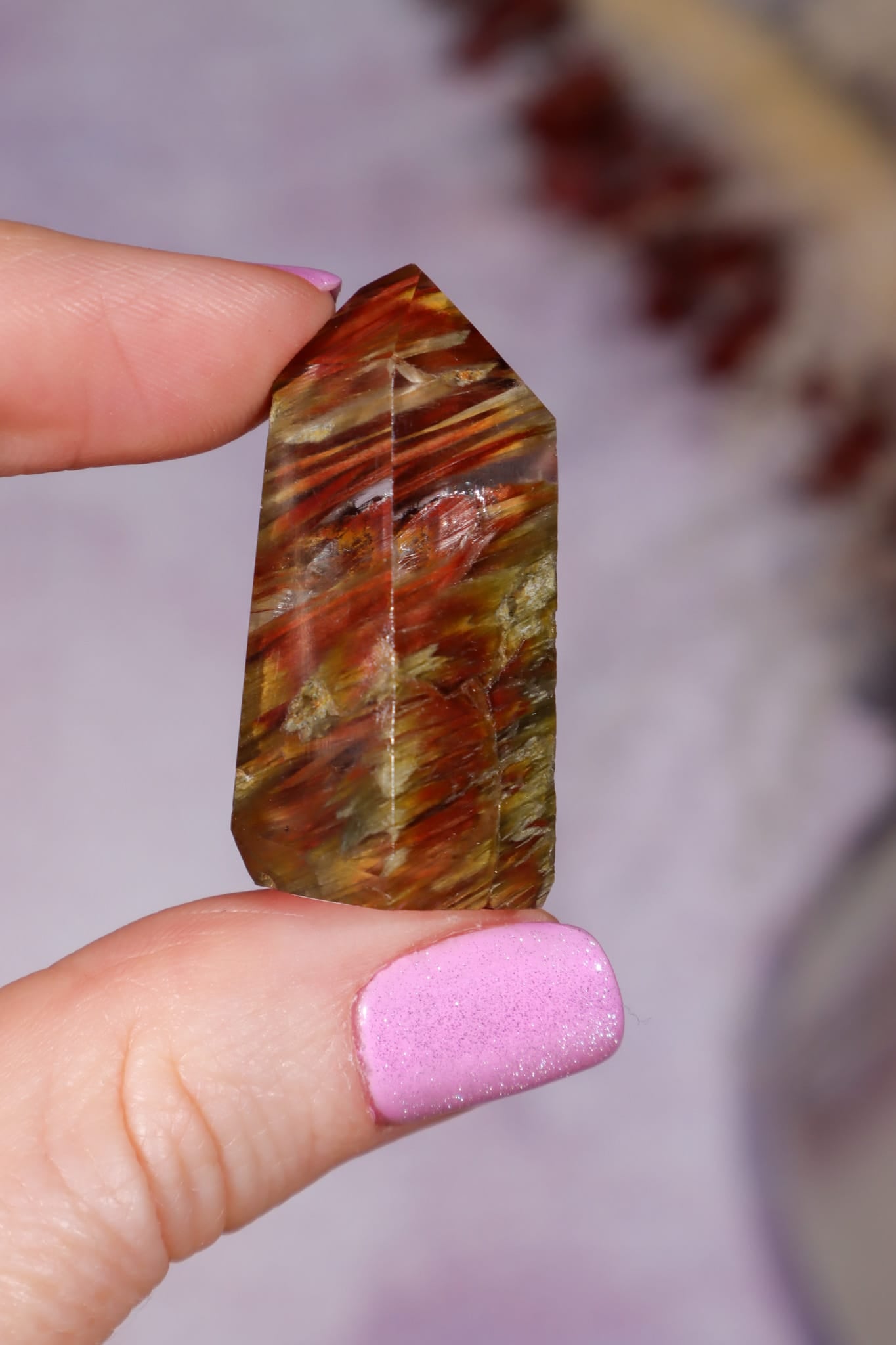Amphibole Quartz Tower | 35mm | Brazil Towers Tali & Loz Crystals