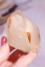 Amphibole Quartz with Green Tourmaline 166gr Minerals Tali & Loz Crystals