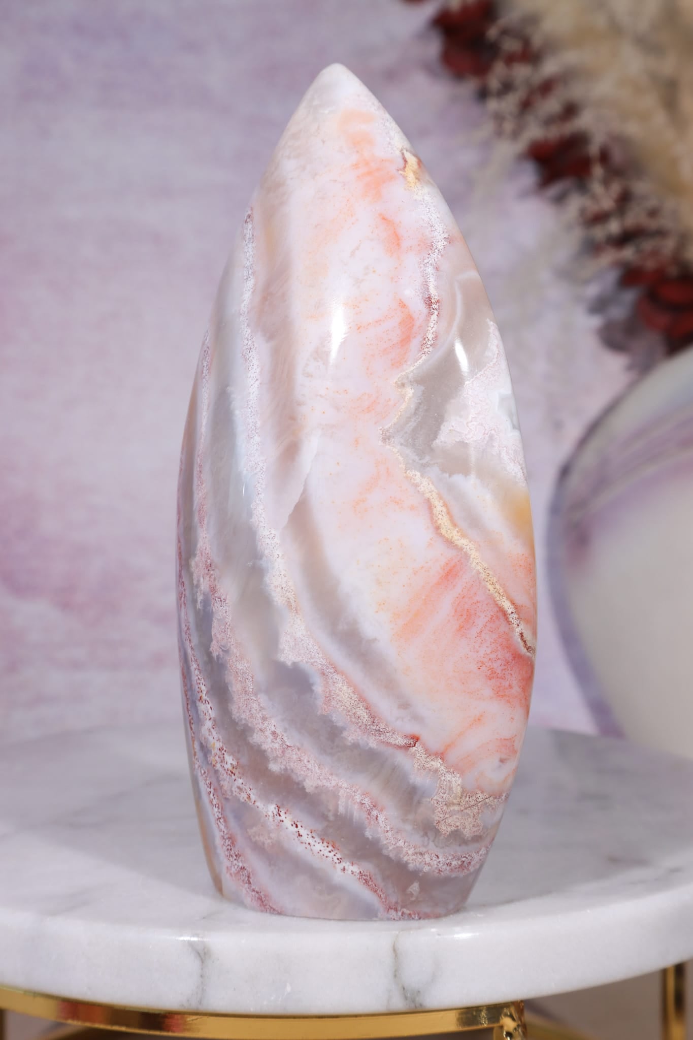 Apricot Agate Flame | 12.3cm | Madagascar Flames Tali & Loz Crystals