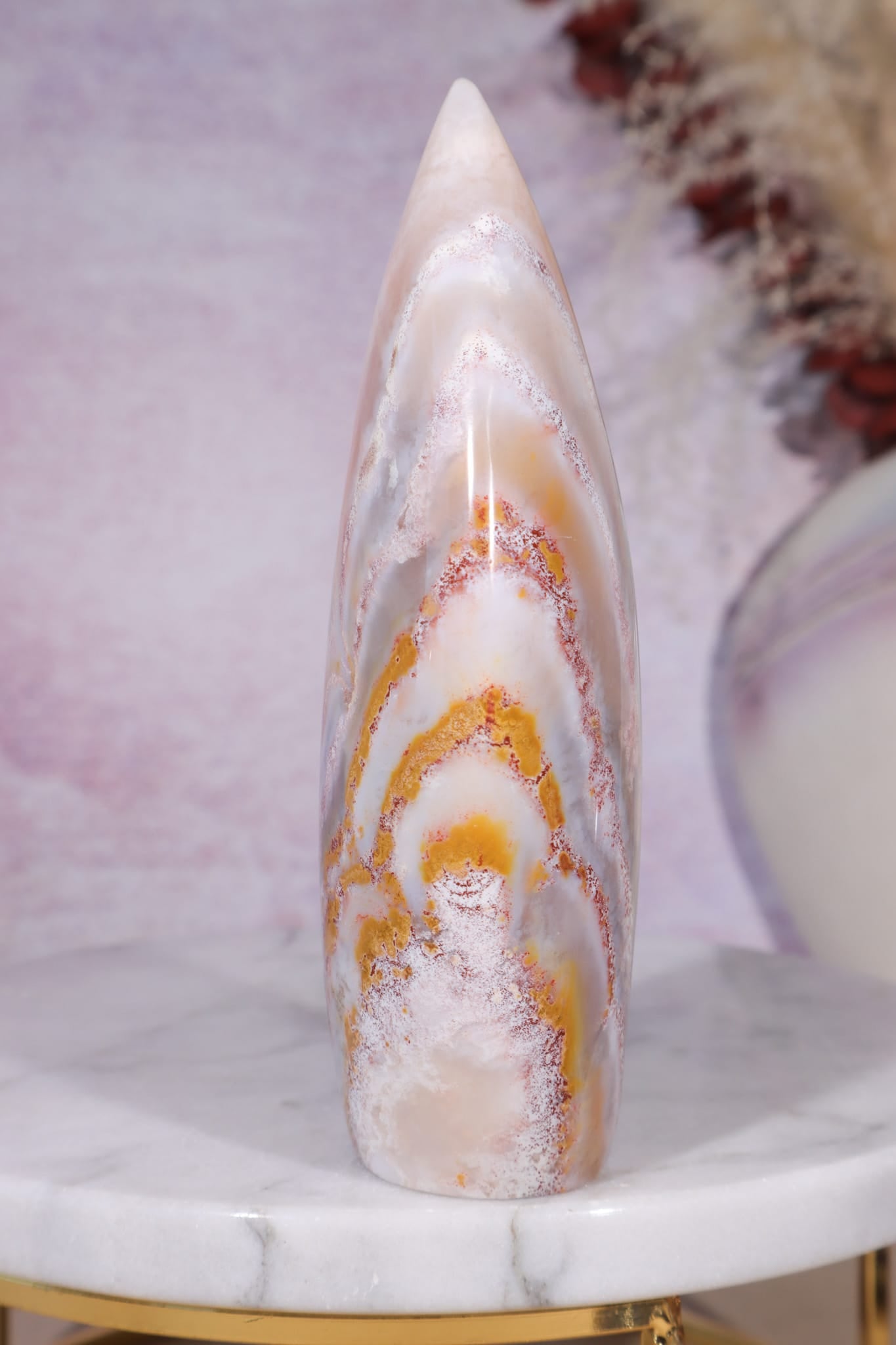 Apricot Agate Flame | 12.3cm | Madagascar Flames Tali & Loz Crystals