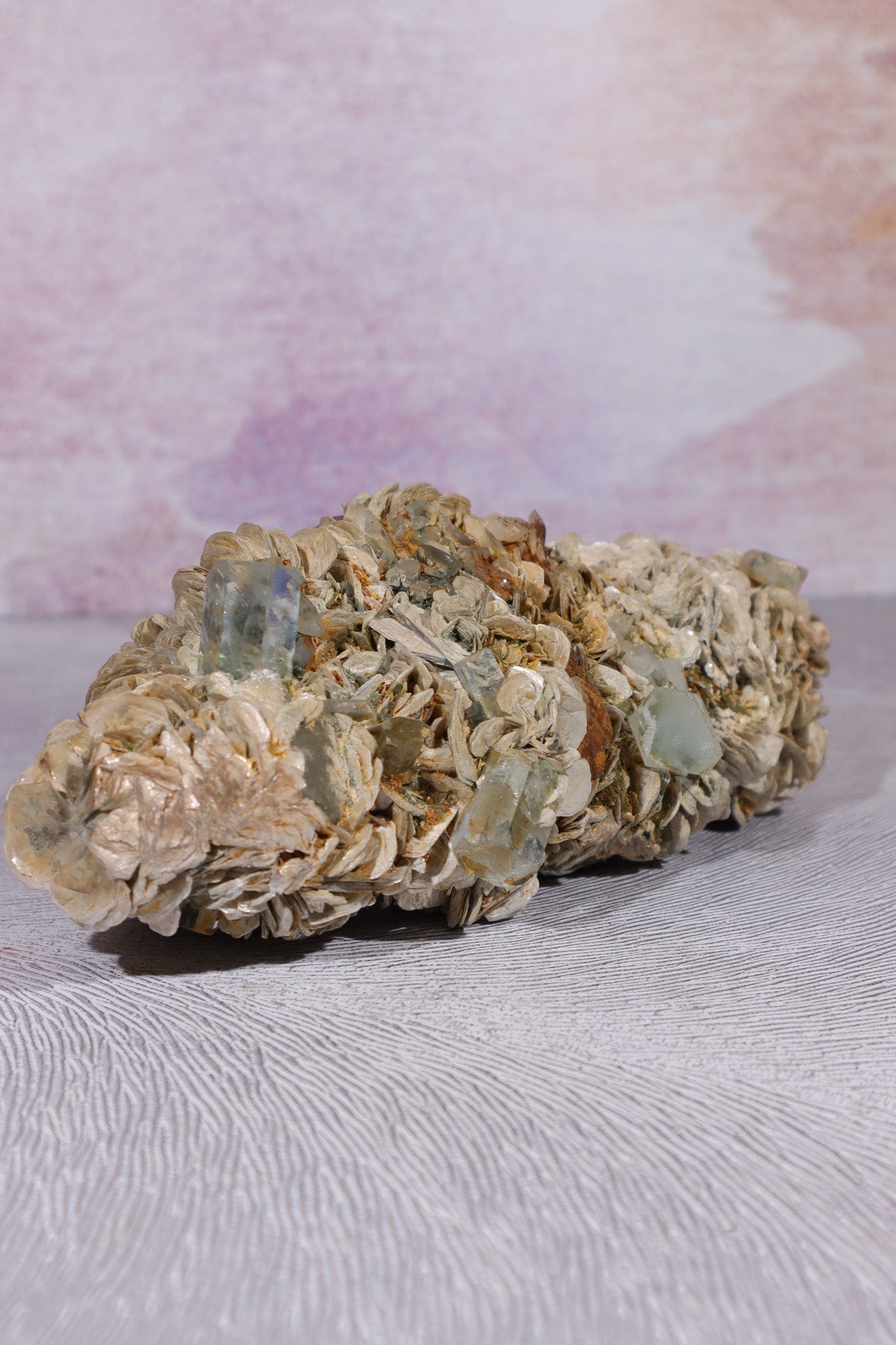 Aquamarine and Muscovite Large Specimen 20cm Specimens Tali & Loz Crystals