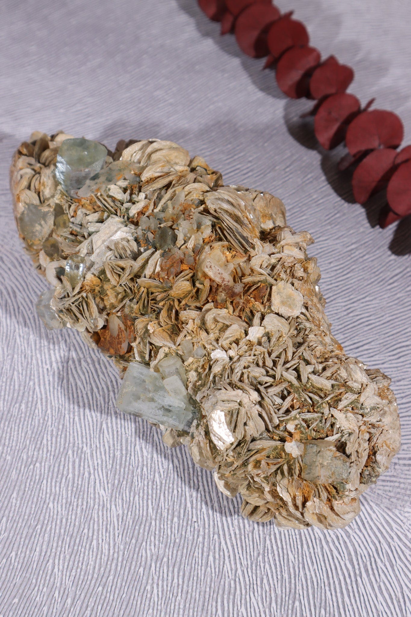 Aquamarine and Muscovite Large Specimen 20cm Specimens Tali & Loz Crystals