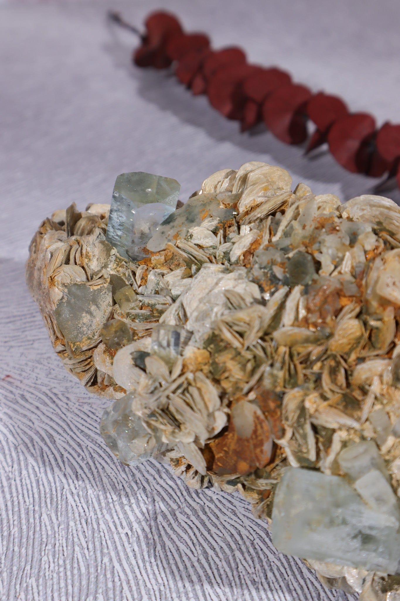 Aquamarine and Muscovite Large Specimen 20cm Specimens Tali & Loz Crystals